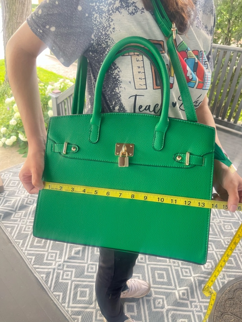 Dark Green purse with wallet - Picture 3 of 3